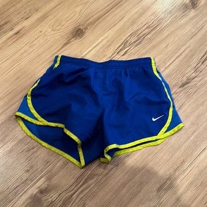 Blue and lime Nike shorts!